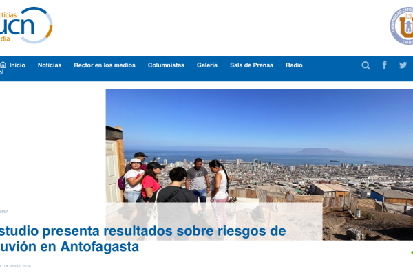UCN | Estudio presenta resultados sobre riesgos de aluvión en Antofagasta