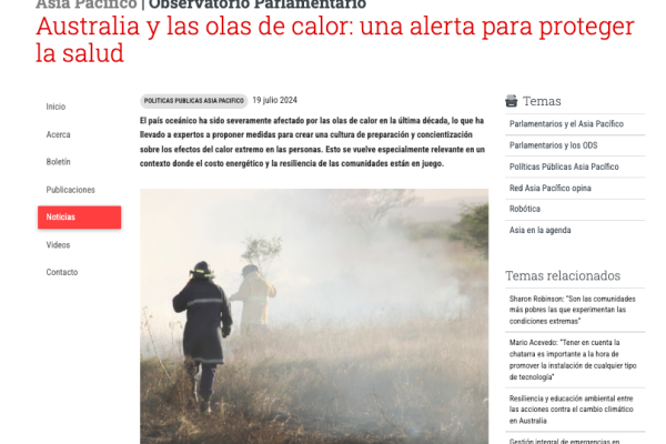 BCN | Australia y las olas de calor: una alerta para proteger la salud