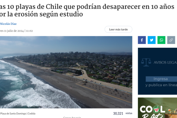 Bio Bio | Las 10 playas de Chile que podrían desaparecer en 10 años por la erosión según estudio