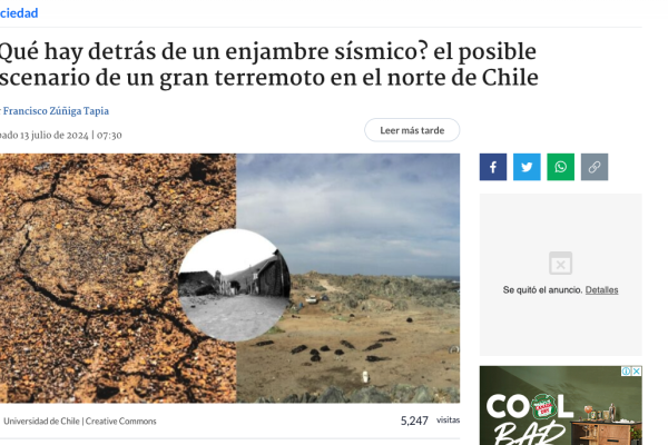 Bio Bio Chile | ¿Qué hay detrás de un enjambre sísmico? el posible escenario de un gran terremoto en el norte de Chile
