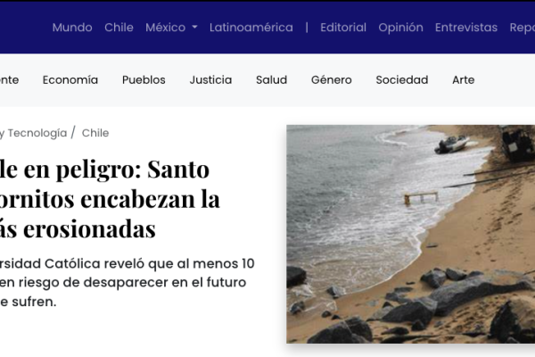 El Ciudadano | Playas de Chile en peligro: Santo Domingo y Hornitos encabezan la lista de las más erosionadas