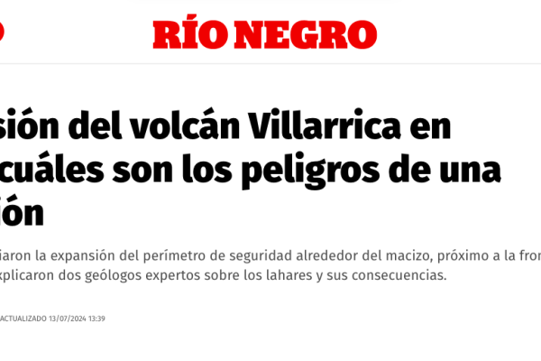 Rio Negro | Explosión del volcán Villarrica en Chile: cuáles son los peligros de una erupción