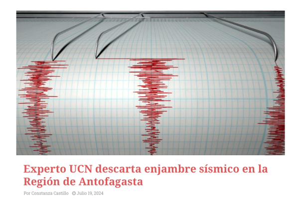 Termometro | Experto UCN descarta enjambre sísmico en la Región de Antofagasta