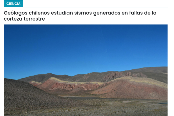 Cooperativa Ciencias | Geólogos chilenos estudian sismos generados en fallas de la corteza terrestre