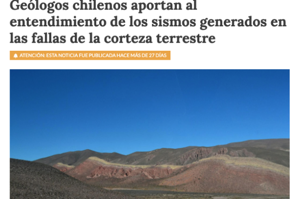 Diario Chiloé | Geólogos chilenos aportan al entendimiento de los sismos generados en las fallas de la corteza terrestre