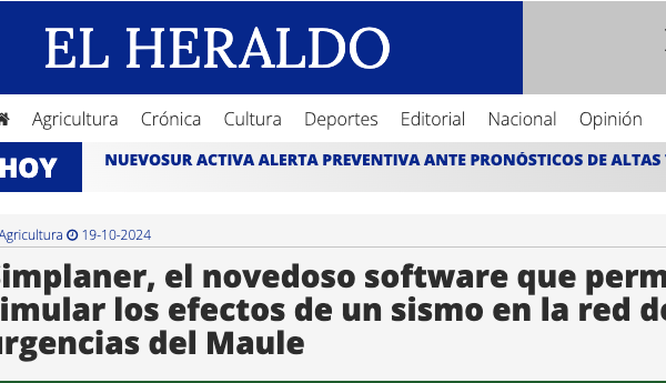 El Heraldo | Simplaner, el novedoso software que permite simular los efectos de un sismo en la red de urgencias del Maule