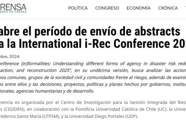 AdPrensa | Se abre el período de envío de abstracts para la International i-Rec Conference 2025