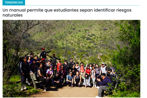 Cooperativa Ciencias | Un manual permite que estudiantes sepan identificar riesgos naturales