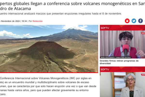 Soy Calama | Expertos globales llegan a conferencia sobre volcanes monogenéticos en San Pedro de Atacama
