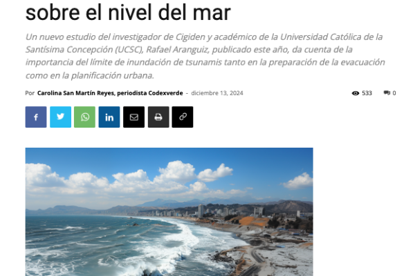 CodexVerde | Científicos chilenos proponen flexibilizar el límite de inundación sobre el nivel del mar