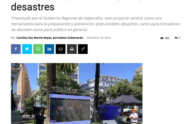 CodexVerde | Valparaíso frente al riesgo: Cigiden lanza nueva plataforma para prevenir desastres