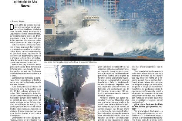 LUN | Oceanógrafos explican por qué son tan intensas las marejadas que azotan el país