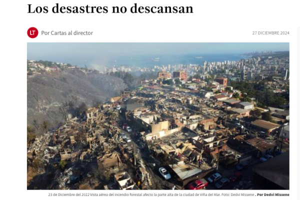 La Tercera | Los desastres no descansan
