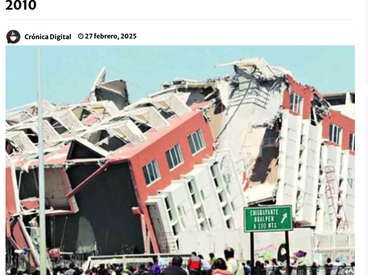 Crónica Digital | Recuerdan en Chile aniversario del gran terremoto de 2010