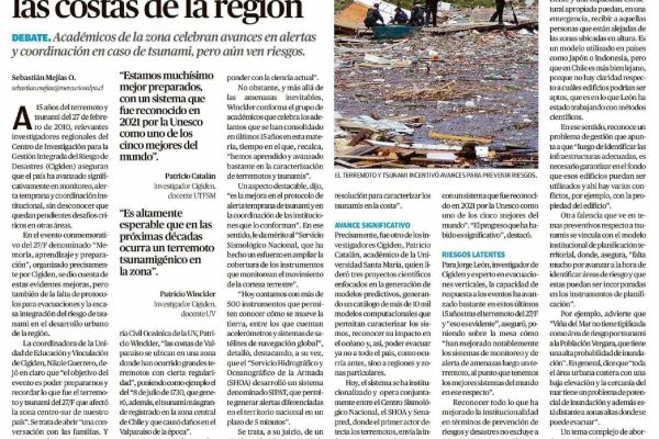 El Mercurio de Valparaíso | A 15 años del 27F: las lecciones y desafíos en las costas de la región