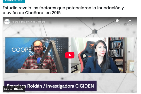 Cooperativa Ciencias | Estudio revela los factores que potenciaron la inundación y aluvión de Chañaral en 2015