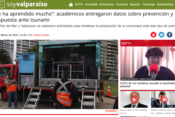 Soy Valparaíso | “Se ha aprendido mucho”: académicos entregaron datos sobre prevención y respuesta ante tsunami