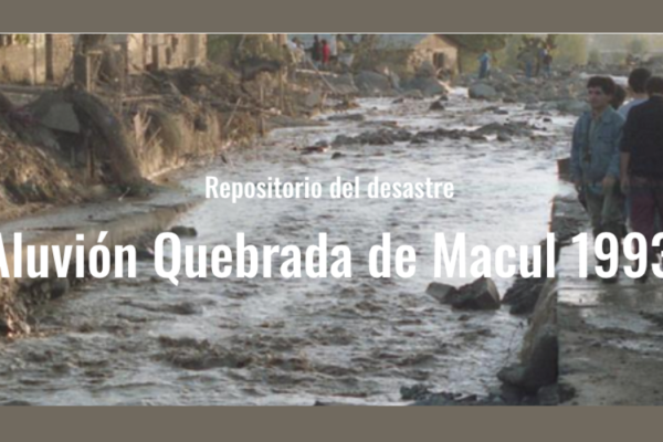El Repositorio del Desastre incluye la historia del aluvión en la Quebrada de Macul a 32 años de esta catástrofe