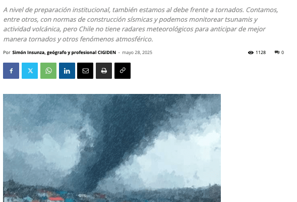 CodexVerde | Tornados en Chile, ¿una nueva amenaza?