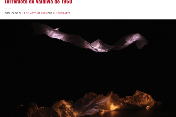 Culturizarte | “Namazu”: la obra performática que toma como punto de partida el Terremoto de Valdivia de 1960