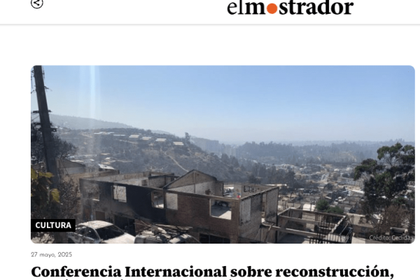El Mostrador | Conferencia Internacional sobre reconstrucción, acción climática y reducción de riesgo de desastres