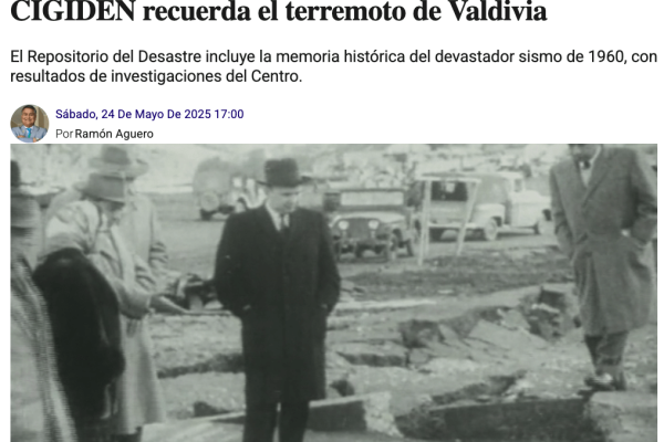 El Quellonino | CIGIDEN recuerda el terremoto de Valdivia