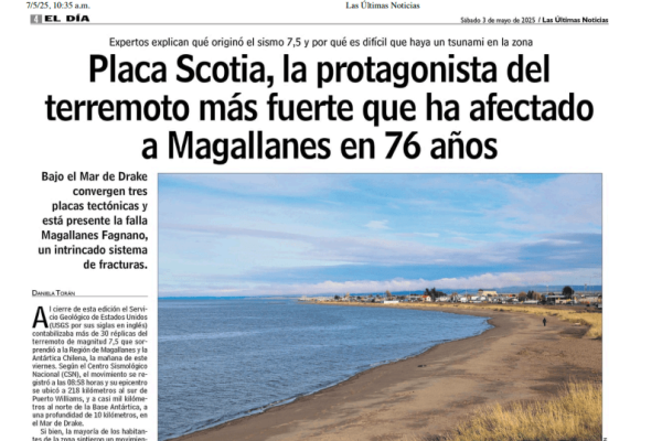 LUN | Placa Scotia, la protagonista del terremoto más fuerte que ha afectado a Magallanes en 76 años